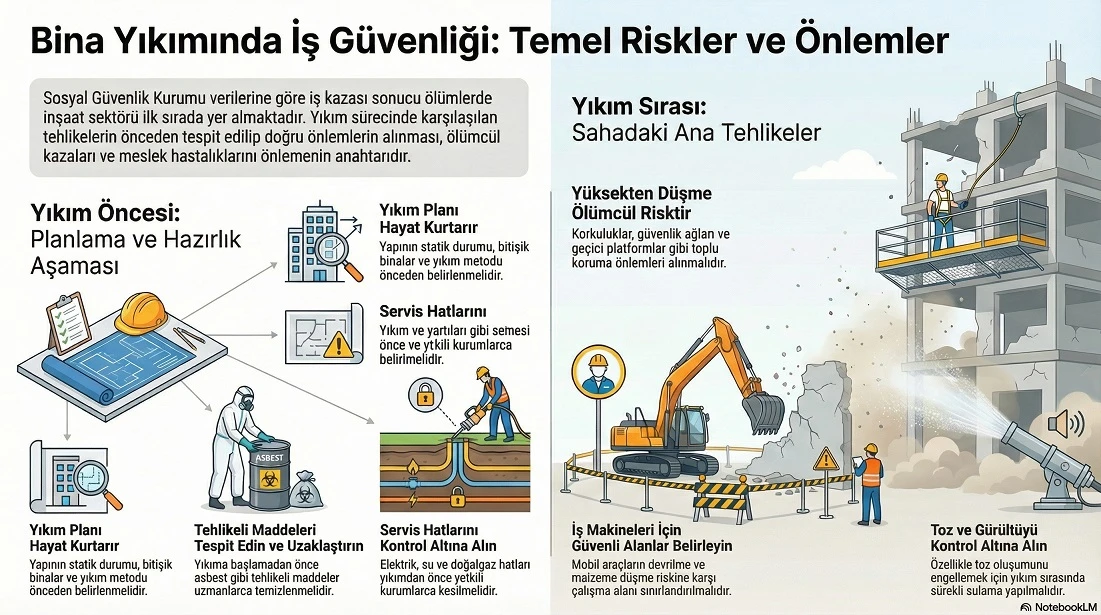 Yüksek Yapıların Yıkımında Mühendislik ve Güvenlik: Kontrollü Yıkım ve Asbest Yönetimi Rehberi