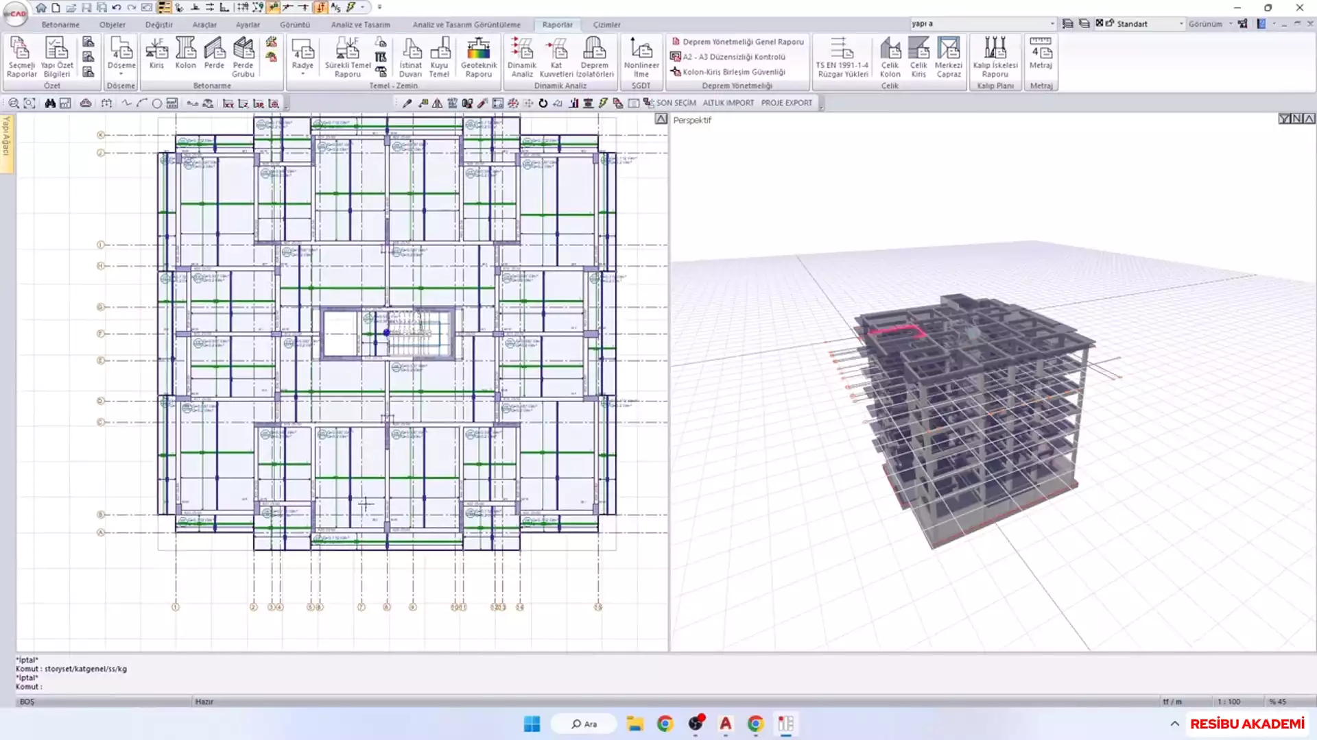 ideCad v10 ile Betonarme Statik Proje Tasarımı - TEMEL SEVİYE