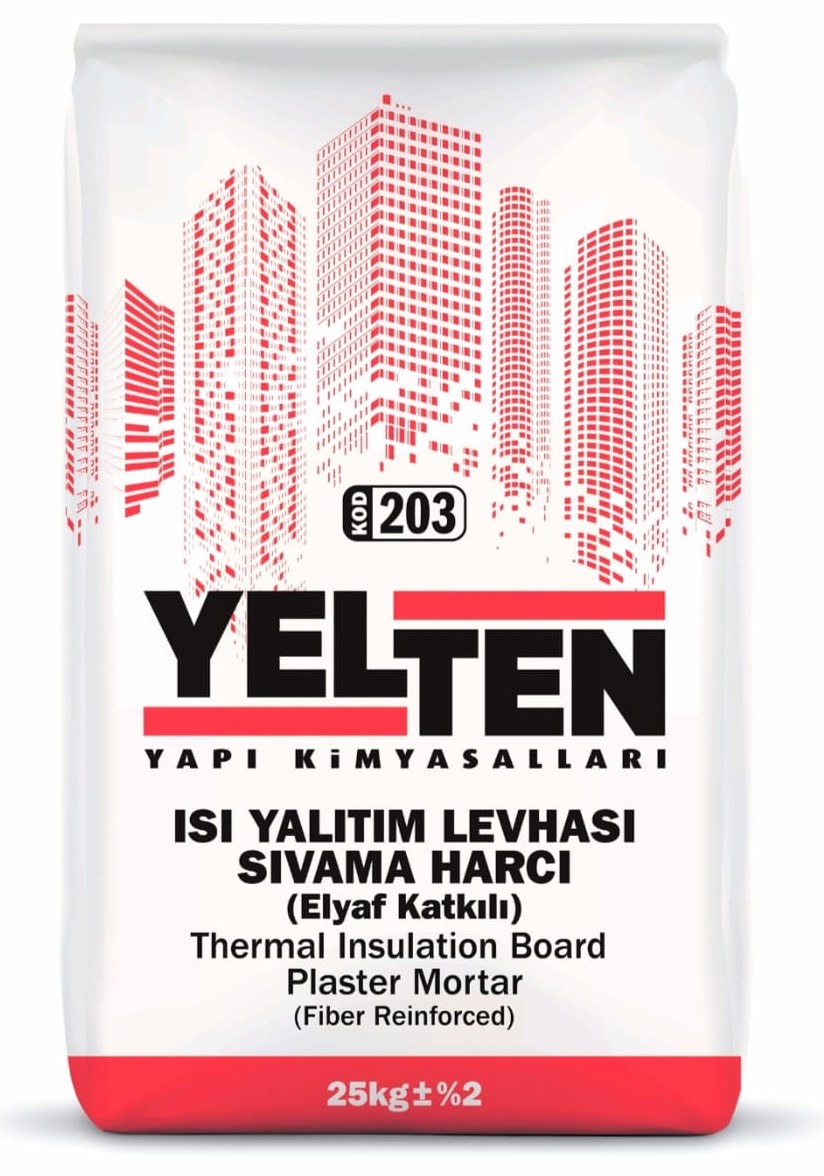 Yelten 203- Isı Yalıtım Levhası Sıvama Harcı