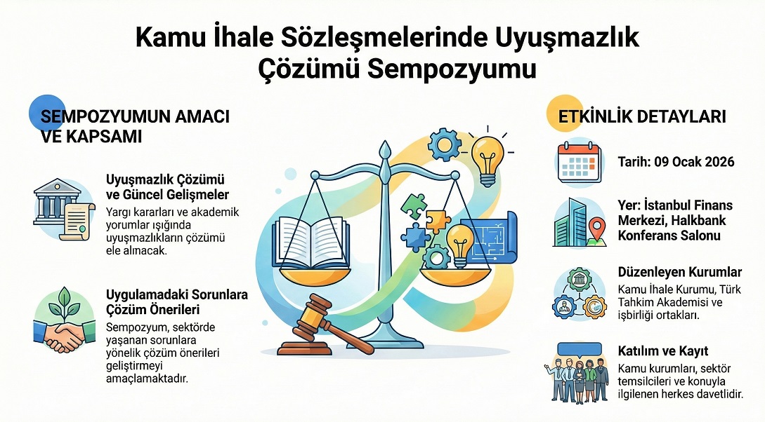 Kamu İhale Sözleşmelerinde Uyuşmazlık Çözümü Sempozyumu 9 Ocak’ta İstanbul’da Gerçekleşecek