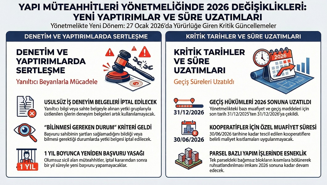 Yapı Müteahhitleri Yönetmeliğinde Kritik Düzenleme: Usulsüz Belge Kullanımına Fren ve Süre Uzatımı Kararları Resmi Gazete’de