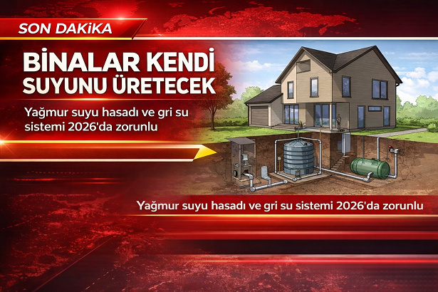 Binalara Yeni Zorunluluk: 2026’dan İtibaren Kendi Suyunu Üretecek