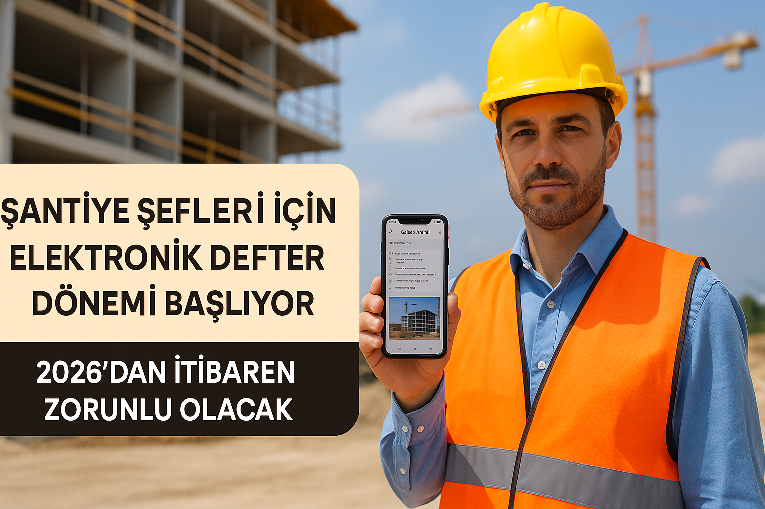 Şantiye Şefleri İçin Elektronik Defter Dönemi Başlıyor: 2026’dan İtibaren Zorunlu Olacak