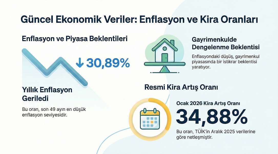 Ocak 2026 Kira Artış Oranı ve Enflasyon Rakamları Açıklandı: Konut ve İş Yerlerinde Yeni Dönem