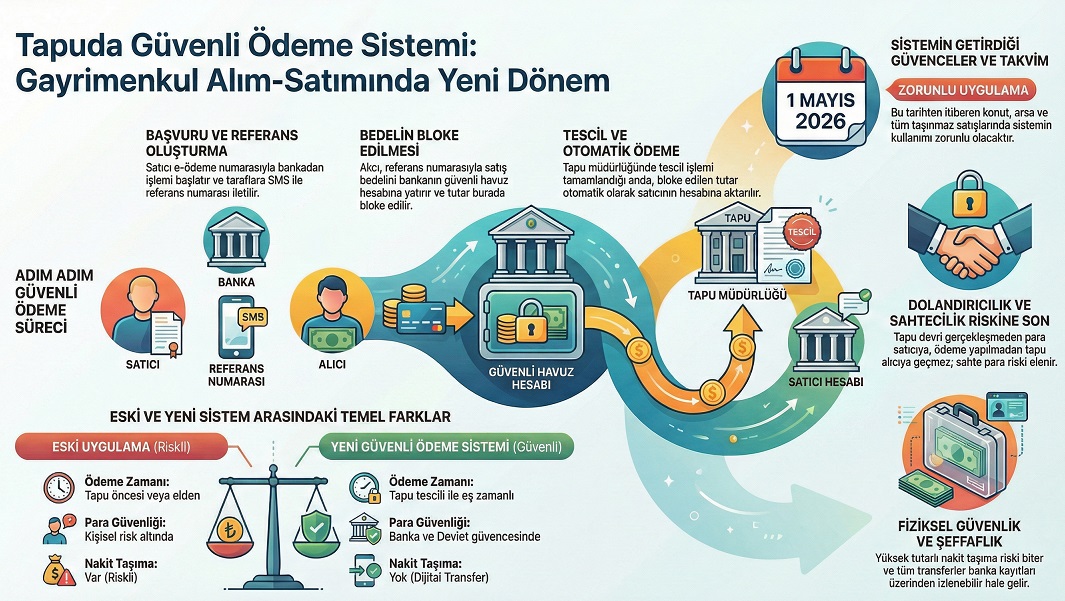 Tapuda Dolandırıcılık Tarih Oluyor: Güvenli Ödeme Sistemi Zorunlu Hale Geliyor